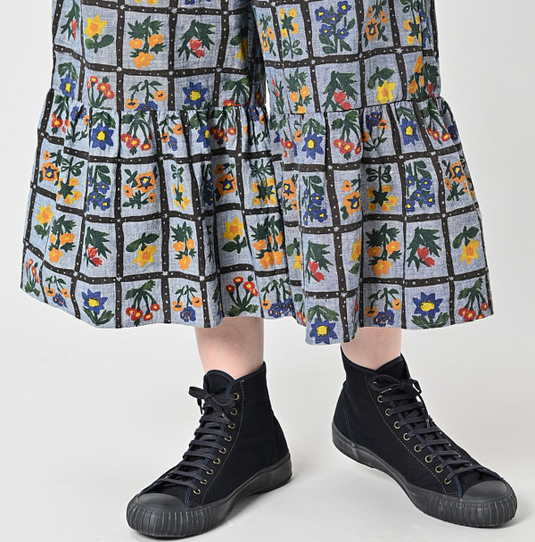 Dungaree Khadi Fleur Chambre Print Rapper Pants Detail
