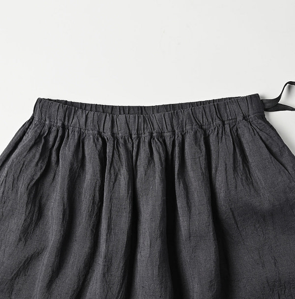 Indian Linen Beads Embroidery Easy Skirt Detail