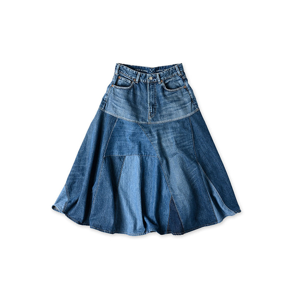 Rye Mugi Denim Charlotte Patchwork Skirt Syou