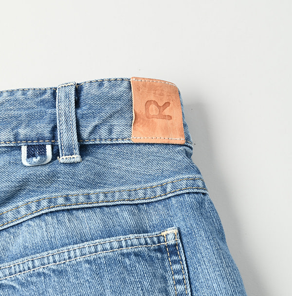 Rye Mugi Denim Charlotte Patchwork Skirt Tan Detail