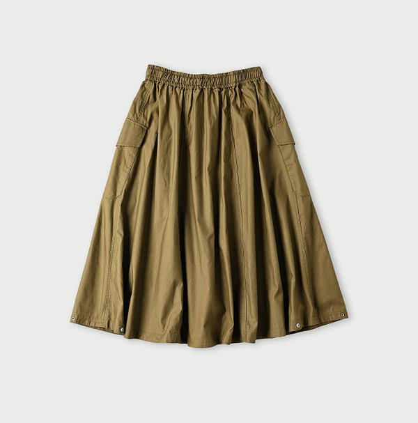 Thin Back Satin Tent Skirt Back