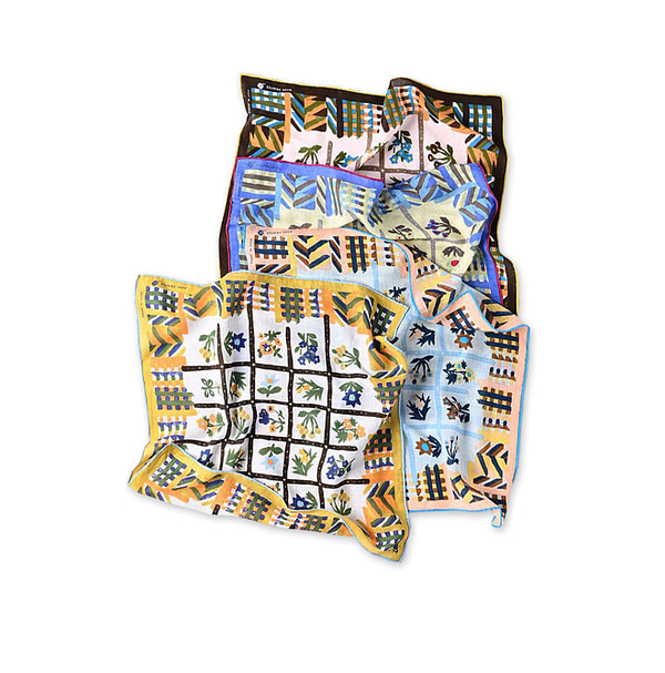 Aya Fleur Chambre Print Bandana