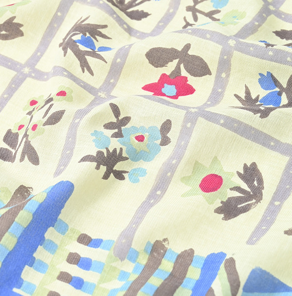Aya Fleur Chambre Print Bandana Detail