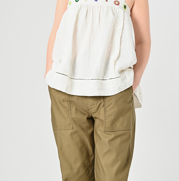 Thin Back Satin 908 Baker Pants Detail