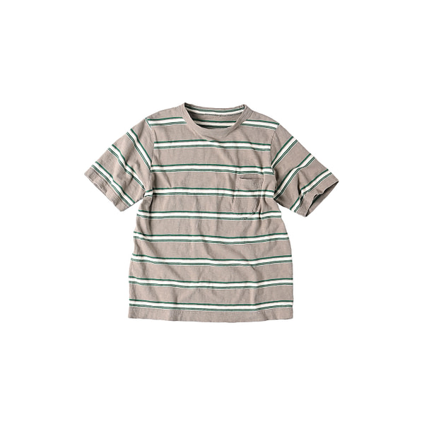 Border Tenjiku 908 45 Star T-shirt Greige Border