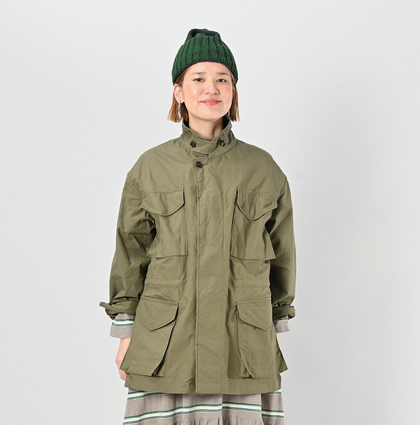 Rip Stop R45 Jacket Gray Female Model