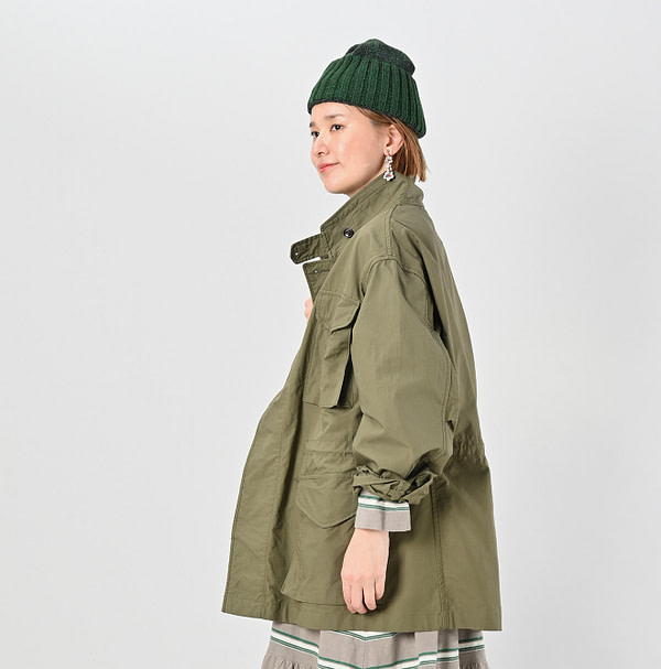 Rip Stop R45 Jacket Gray Female Model