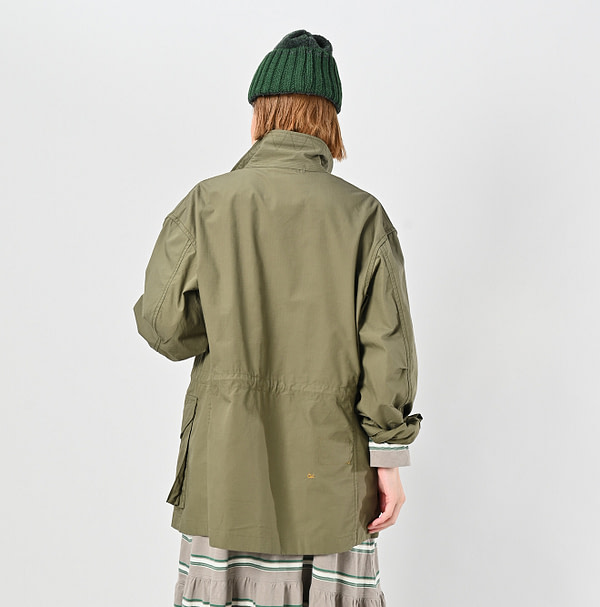 Rip Stop R45 Jacket Gray Female Model