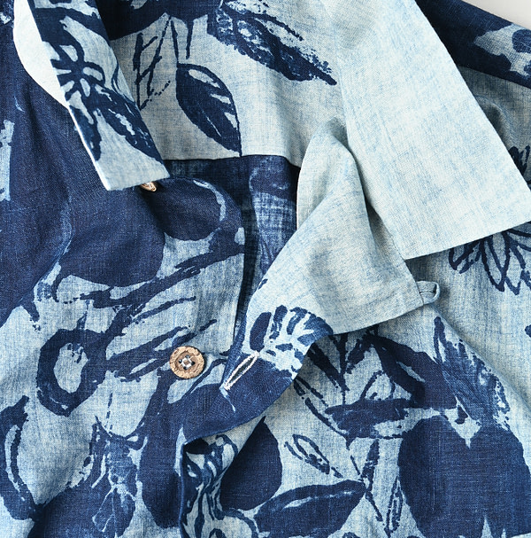 Anemone Bird Print LeiLei Shirt Detail