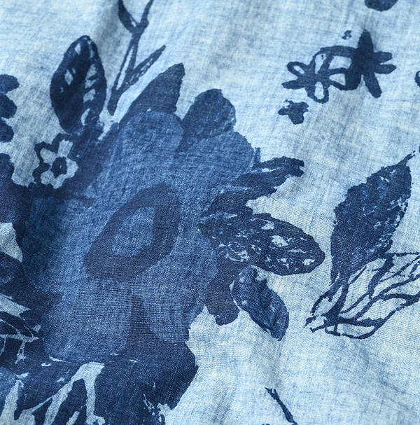 Anemone Bird Print LeiLei Shirt Detail