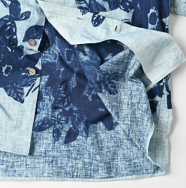 Anemone Bird Print LeiLei Shirt Detail