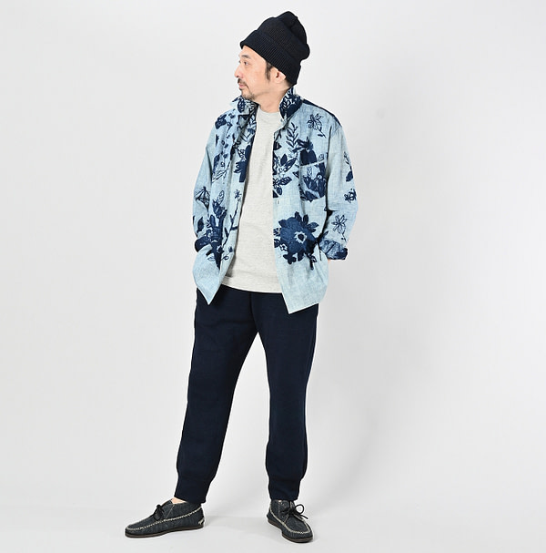 Anemone Bird Print LeiLei Shirt Male Model