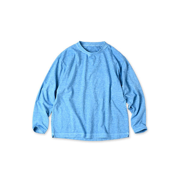 Plant Dyed Tenjiku 908 Ocean T-shirt Gardenia