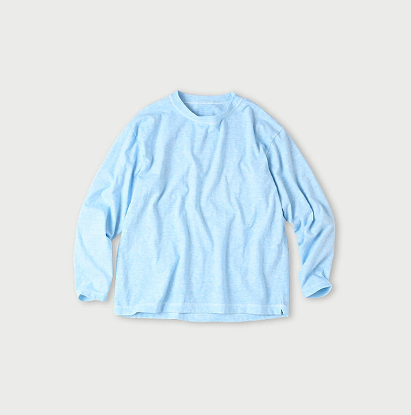 Plant Dyed Tenjiku 908 Ocean T-shirt Blueberry