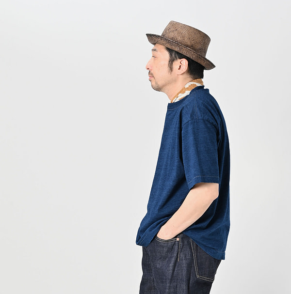 Indigo Tenjiku 908 Ocean T-shirt Male Model