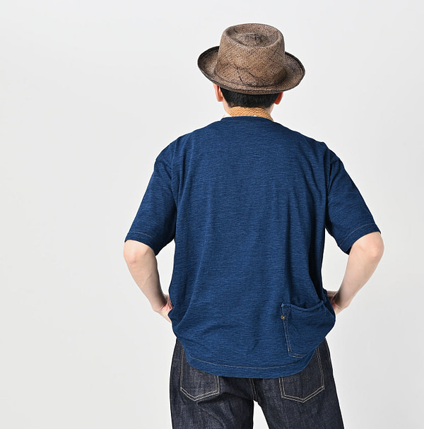 Indigo Tenjiku 908 Ocean T-shirt Male Model