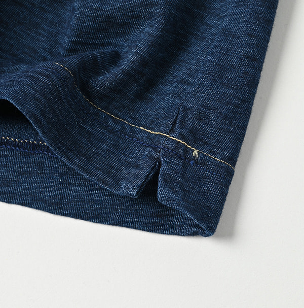 Indigo Tenjiku 908 Ocean T-shirt Detail