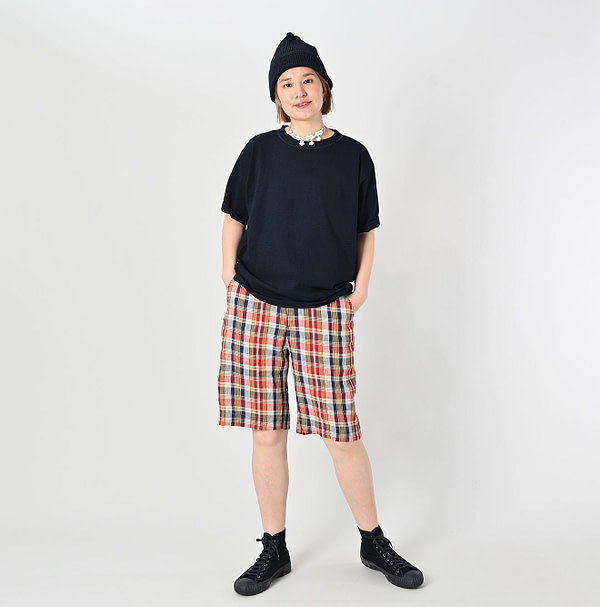 Indigo Tenjiku 908 Ocean T-shirt Female Model