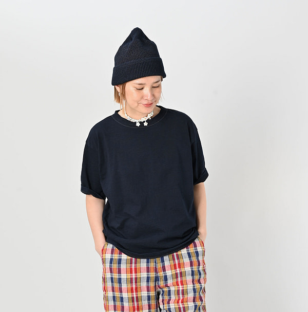 Indigo Tenjiku 908 Ocean T-shirt Female Model