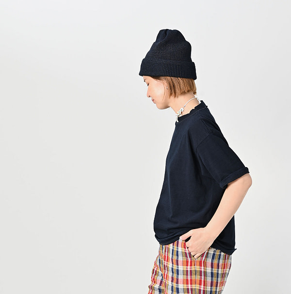 Indigo Tenjiku 908 Ocean T-shirt Female Model