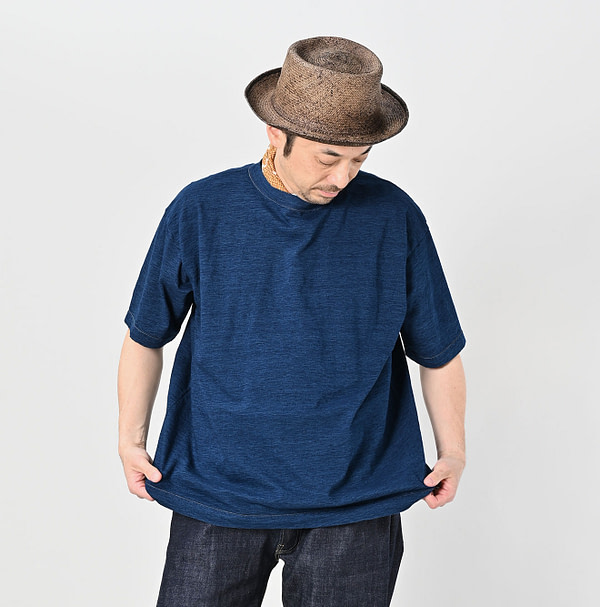 Indigo Tenjiku 908 Ocean T-shirt Male Model