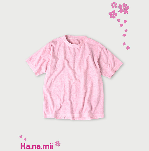 Sakura Dyed 908 Ocean T-shirt Medium Cherry Blossom