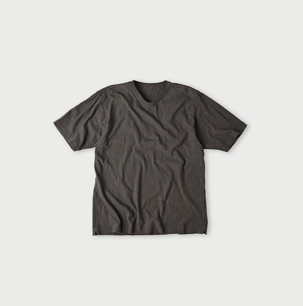4545 Tenjiku 908 V-neck T-shirt Earth Brown