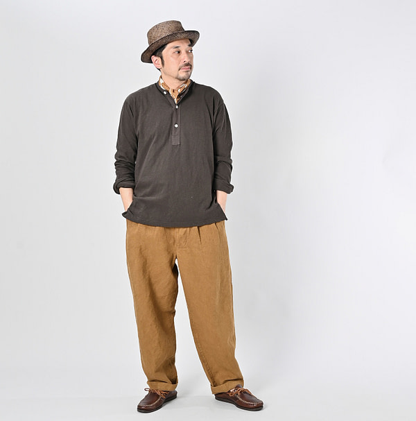 4545 Tenjiku 908 Henley Male Model