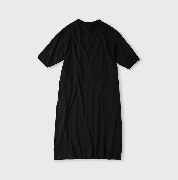 Tenjiku 45 Star Half Sleeve Dress Black