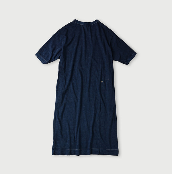 Indigo Tenjiku 45 Star Half Sleeve Dress Back
