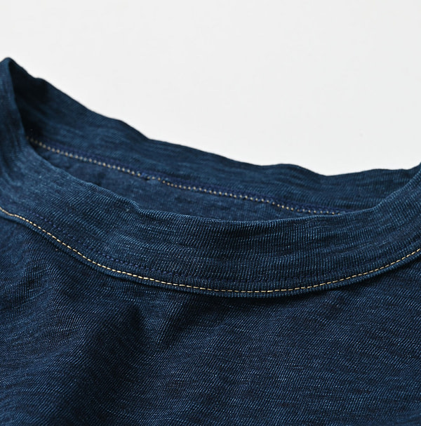 Indigo Tenjiku Square T-shirt Detail