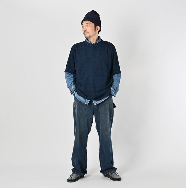 Indigo Tenjiku 908 Ocean T-shirt Male Model