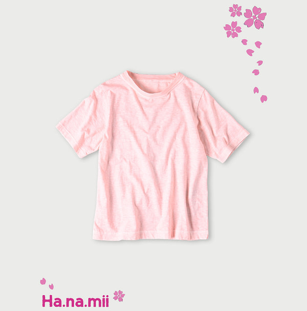Sakura Dyed 908 45 Star T-shirt Pale Cherry Blossom