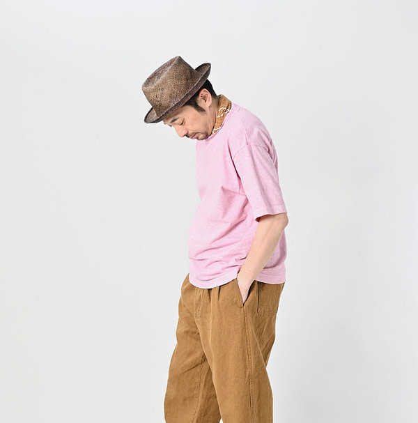 Sakura Dyed 908 45 Star T-shirt Male Model