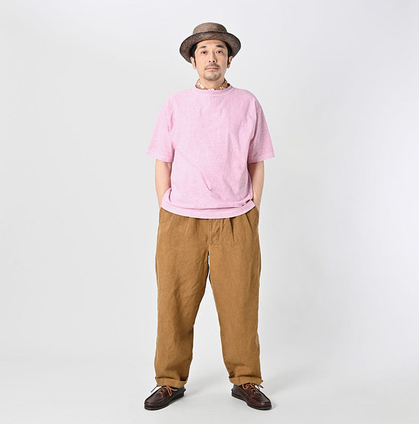Sakura Dyed 908 45 Star T-shirt Male Model