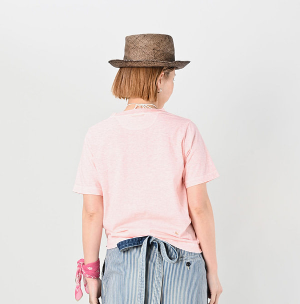 Sakura Dyed 908 45 Star T-shirt Female Model