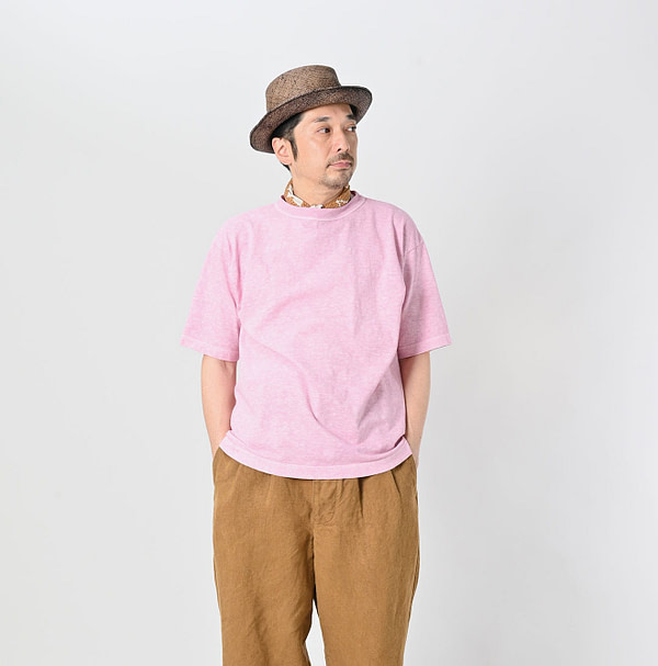 Sakura Dyed 908 45 Star T-shirt Male Model