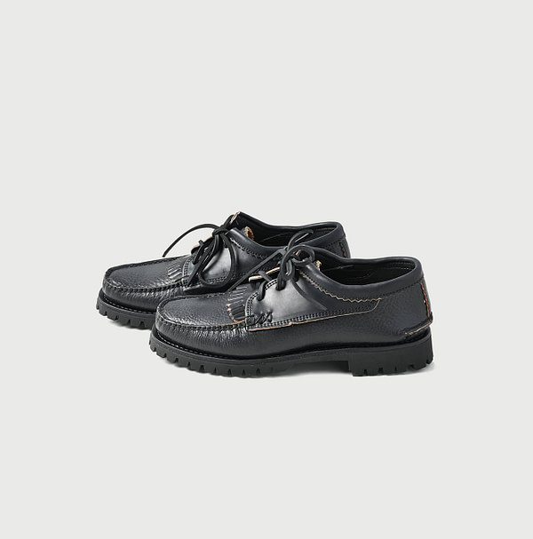YUKETEN x 45R Cordovan Blucher Cortina Sole Black
