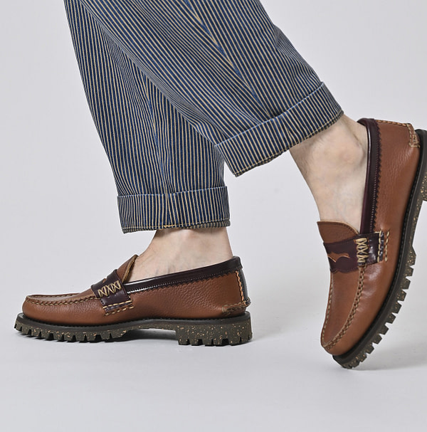 YUKETEN x 45R Cordovan Loafer Cortina Sole Male Model