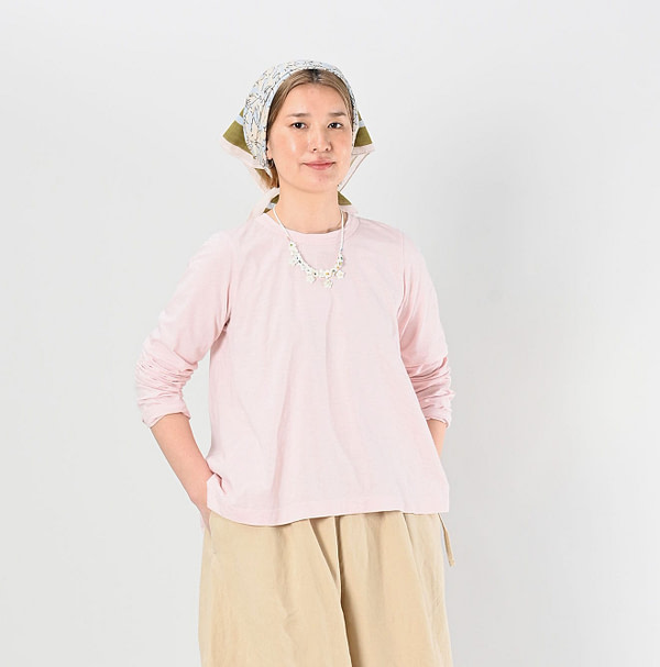 Supima Tenjiku Flare T-shirt Female Model