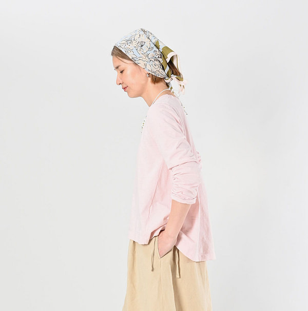 Supima Tenjiku Flare T-shirt Female Model