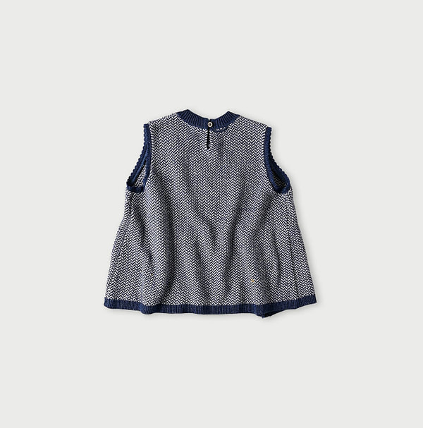 Linen Herringbone Knitsew Camisole Back