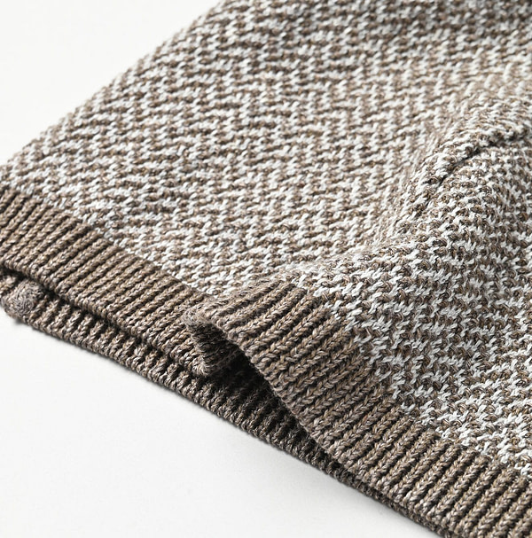 Linen Herringbone Knitsew Camisole Detail