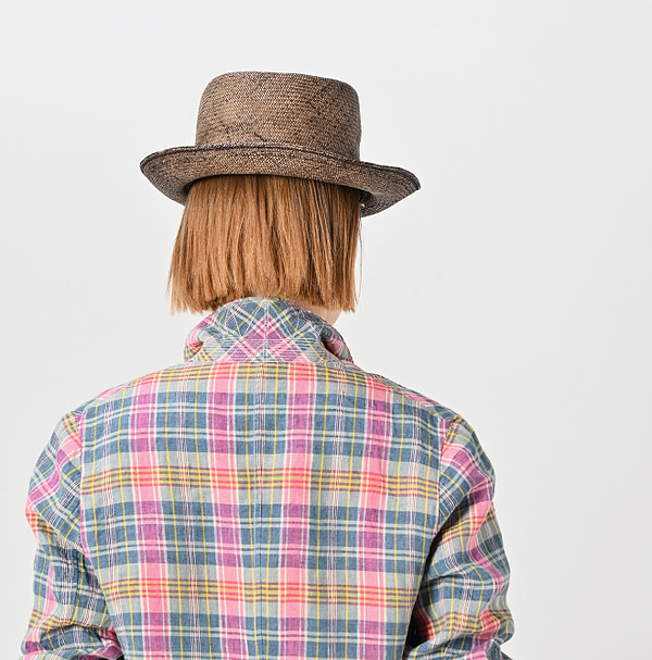 Indian Linen Madras 908 Miyuki Jacket Detail
