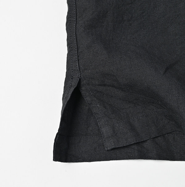 Indian Dozume Linen 908 Clover Knot Shirt Detail