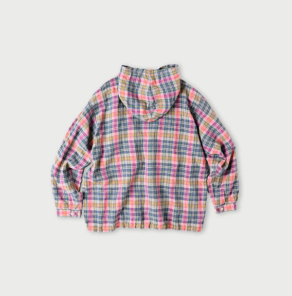 Indian Linen Madras 908 Pull Hoodie Back