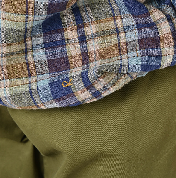 Indian Linen Madras 908 Pull Hoodie Detail