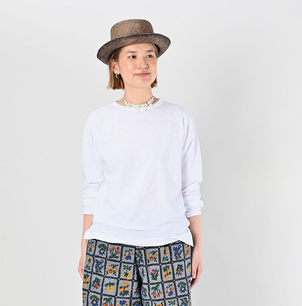 Supima Tenjiku 908 Star Long Sleeve T-shirt Female Model