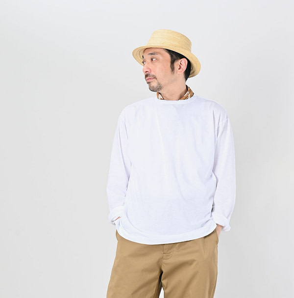 Supima Tenjiku 908 Star Long Sleeve T-shirt Male Model