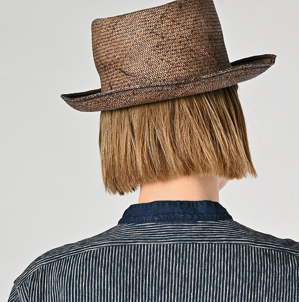 Indigo Hickory Tenjiku Grandpa Pull Shirt Detail